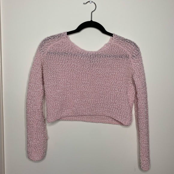 H&M Sweaters - Pink Cropped Sweater from H&M